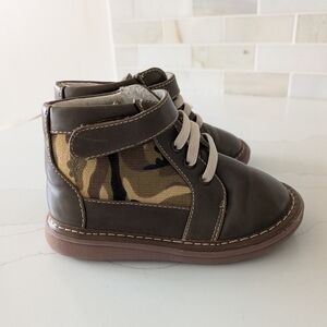 Wee Squeak Brown And Camo Toddler Boots